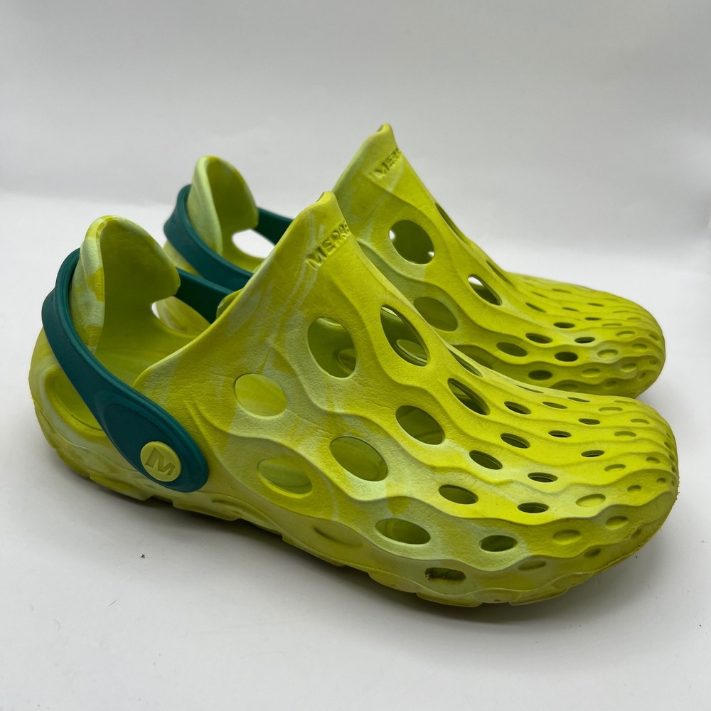 Merrell Hydro Moc Kids Size 1 Lime Green Yellow Marbled Water Shoes MRS-1480